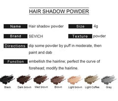 Sevich Hairline Powder – Natural Hair Concealer & Shadow (4g)