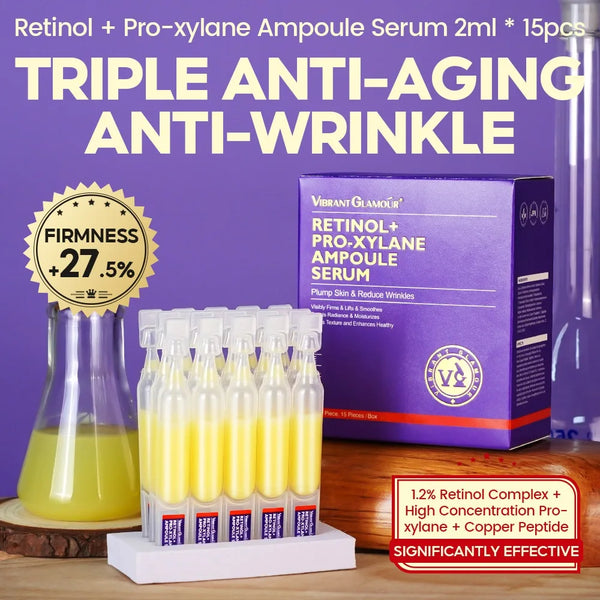 Retinol + Pro-Xylane Ampoules – Anti-Aging & Skin Repair Serum (15pcs)