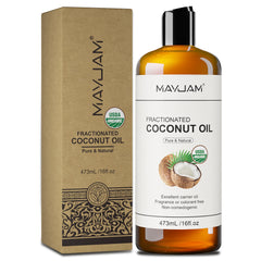 MAYJAM 473ml Carrier Oil Blend – Castor, Jojoba, Grapeseed & Coconut for Skin & Hair
