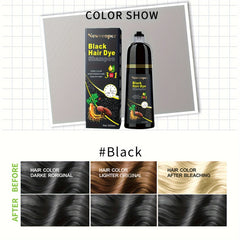Black Hair Dye Shampoo – Fast Coloring, Natural & Long-Lasting (500ml)