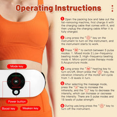 EMS Abdominal Slim Massager – Electric Waist Trainer & Fat Burner Belt