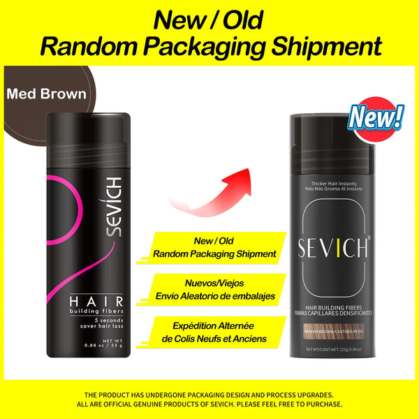 Sevich Hair Building Fibers – Keratin Thickening Powder & Hair Loss Concealer (25g)