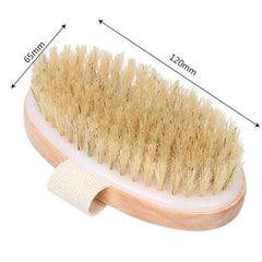 Exfoliating Wooden Body Massage Shower Brush