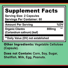 Cilantro Supplement – Antioxidant-Rich Natural Detox & Cleansing Support