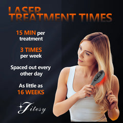 Hair Growth Comb with 650nm & 470nm LED