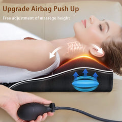 Electric Shiatsu Neck & Back Massager Pillow with Heat & Vibration