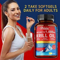 Antarctic Krill Oil Capsules – Astaxanthin, EPA & DHA for Heart, Brain & Joint Health