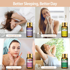 PHATOIL 15pcs Essential Oils Set – Natural Aromatherapy for Diffusers