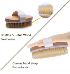Exfoliating Wooden Body Massage Shower Brush