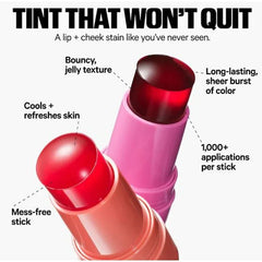 3-in-1 Milk Jelly Tint – Long-Lasting Matte Blusher & Lipstick