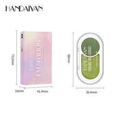 2-Color Pearl Eyeshadow Palette – Long-Lasting Waterproof Shimmer