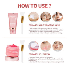 Collagen Jelly Cream – Hydrating Overnight Peel-Off Facial Mask