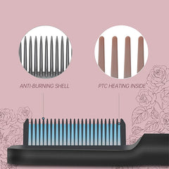 Professional Hair Comb Brush & Beard Straightener