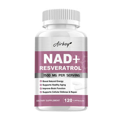 NAD+ & Resveratrol Supplement – Anti-Aging, Energy & Cellular Health Booster