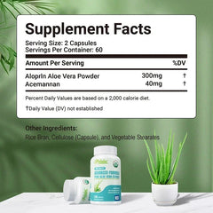 Aloe Vera Capsules – Digestive, Immune & Energy Support Supplement