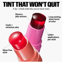 3-in-1 Milk Jelly Tint – Long-Lasting Matte Blusher & Lipstick