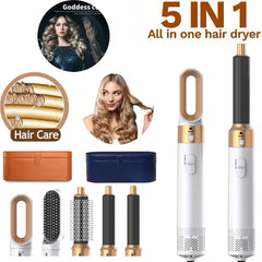 5-in-1 Hair Dryer Hot Air Comb
