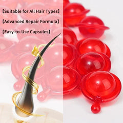 Hair Vitamin Capsules with Keratin Oil