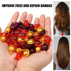Hair Vitamin Capsules with Keratin Oil