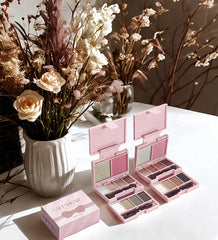 3-in-1 Eyeshadow, Highlighter & Blush Palette – Waterproof & Long-Lasting