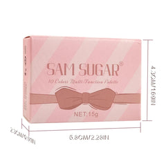 3-in-1 Eyeshadow, Highlighter & Blush Palette – Waterproof & Long-Lasting