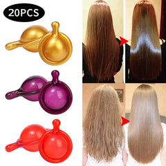 Hair Vitamin Capsules with Keratin Oil
