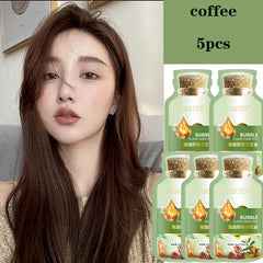 Herbal Hair Dye Shampoo – Natural Gray & White Hair Coverage with Plant Extracts