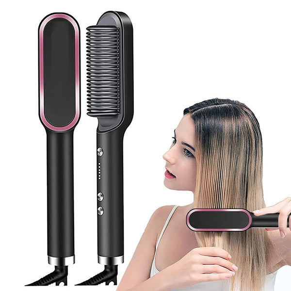 Professional Hair Comb Brush & Beard Straightener