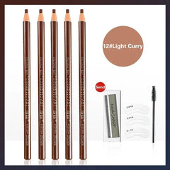 5pcs Microblading Eyebrow Pencil Set – Waterproof Tattoo Brow Pen