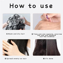 Hair Vitamin Capsules with Keratin Oil