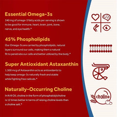 Antarctic Krill Oil Capsules – Astaxanthin, EPA & DHA for Heart, Brain & Joint Health