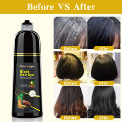 Black Hair Dye Shampoo – Fast Coloring, Natural & Long-Lasting (500ml)
