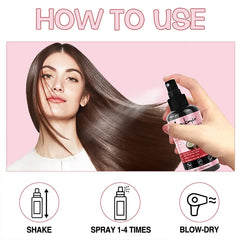 Thermal Protection Hair Spray – Heat & UV Shield, Moisturizing Conditioner Serum