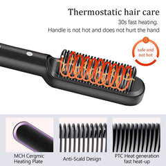 Professional Hair Comb Brush & Beard Straightener
