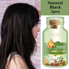 Herbal Hair Dye Shampoo – Natural Gray & White Hair Coverage with Plant Extracts