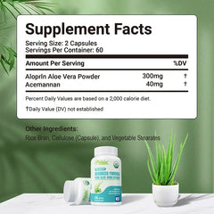 Aloe Vera Capsules – Digestive, Immune & Energy Support Supplement