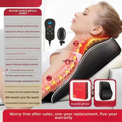 Electric Shiatsu Neck & Back Massager Pillow with Heat & Vibration