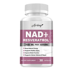 NAD+ & Resveratrol Supplement – Anti-Aging, Energy & Cellular Health Booster