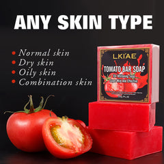 xLKIAE Tomato Fruit Scented Handmade Natural Bar Soap