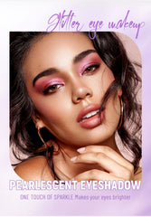 2-Color Pearl Eyeshadow Palette – Long-Lasting Waterproof Shimmer