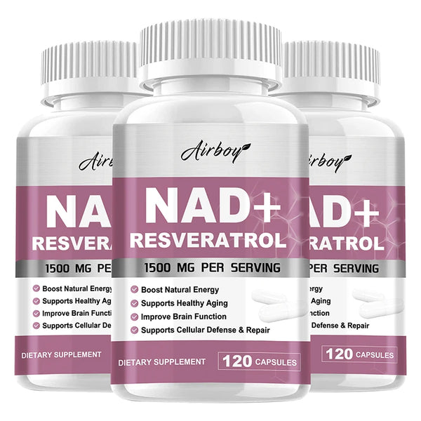 NAD+ & Resveratrol Supplement – Anti-Aging, Energy & Cellular Health Booster