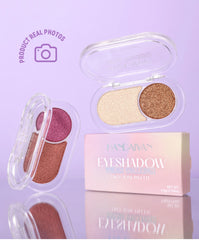 2-Color Pearl Eyeshadow Palette – Long-Lasting Waterproof Shimmer