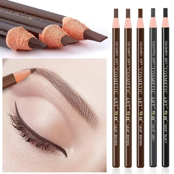 5pcs Microblading Eyebrow Pencil Set – Waterproof Tattoo Brow Pen