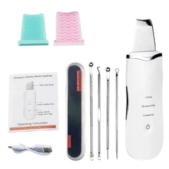 Ultrasonic Skin Scrubber – Electric Face Spatula for Deep Cleansing & Blackhead Removal