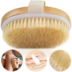 Exfoliating Wooden Body Massage Shower Brush