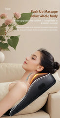 Electric Shiatsu Neck & Back Massager Pillow with Heat & Vibration