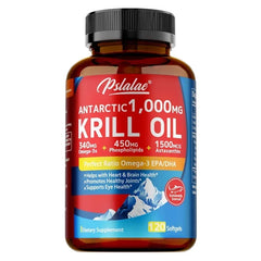 Antarctic Krill Oil Capsules – Astaxanthin, EPA & DHA for Heart, Brain & Joint Health