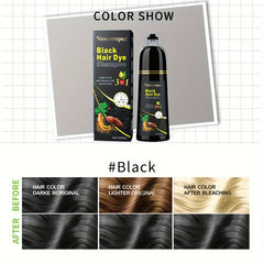 Black Hair Dye Shampoo – Fast Coloring, Natural & Long-Lasting (500ml)