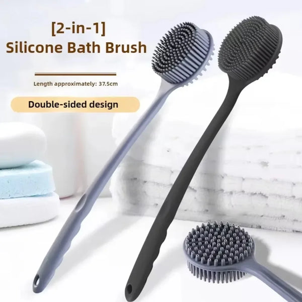 Silicone Back Scrubber Brush – Exfoliating Bath & Shower Body Massager