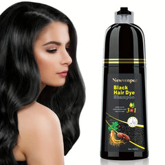 Black Hair Dye Shampoo – Fast Coloring, Natural & Long-Lasting (500ml)